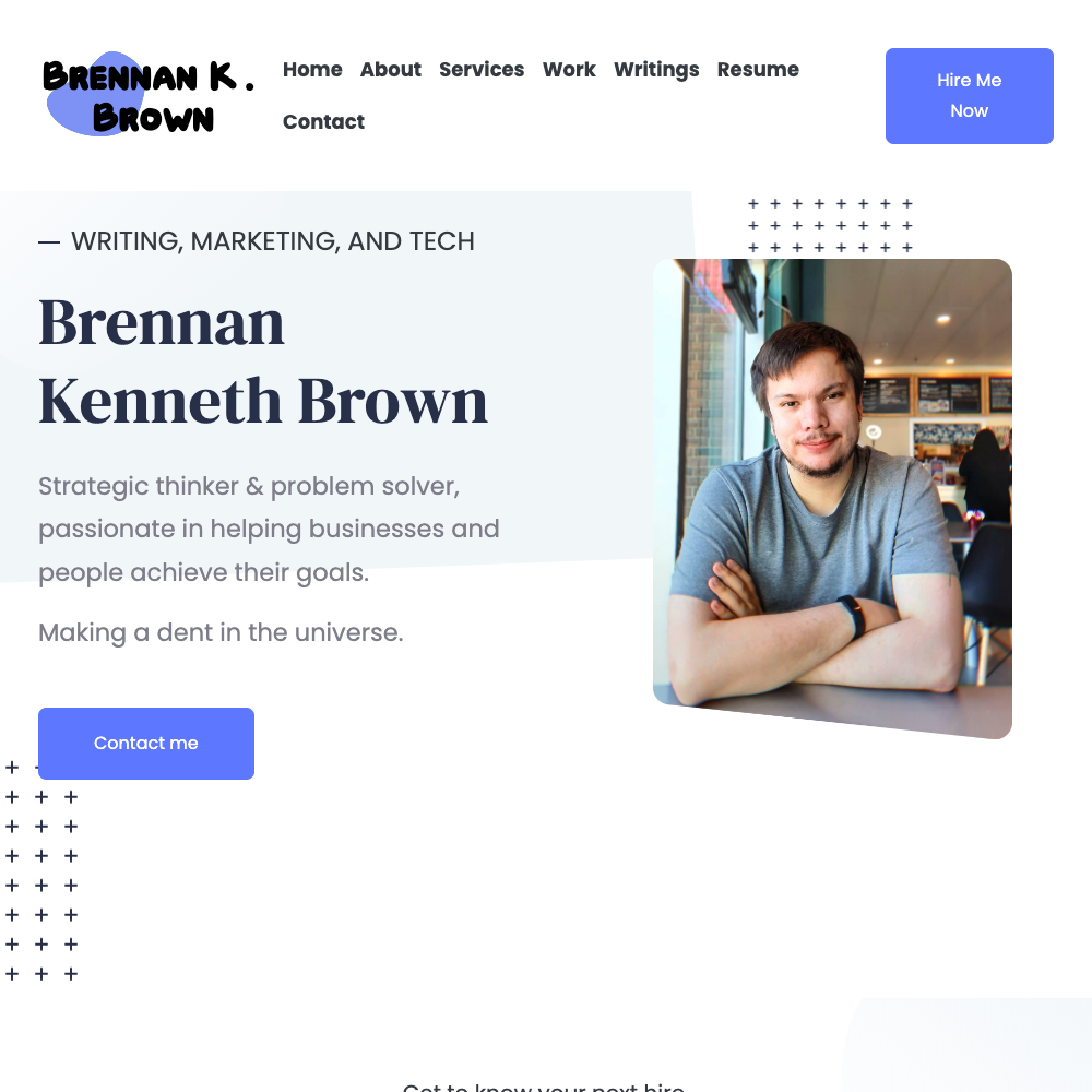 Marketing Portfolio (Hugo) screenshot