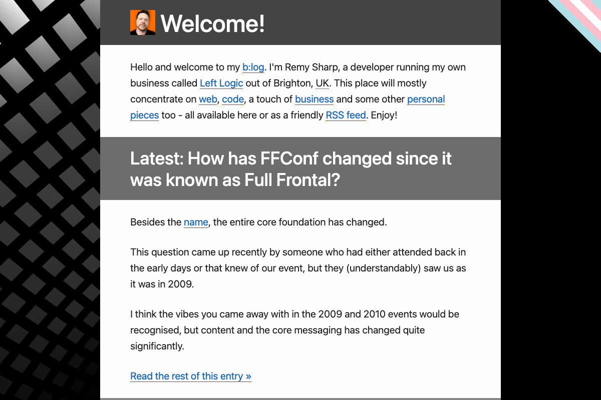 Screenshot of Remy Sharp