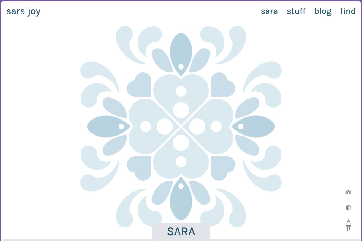 Screenshot of Sara Joy